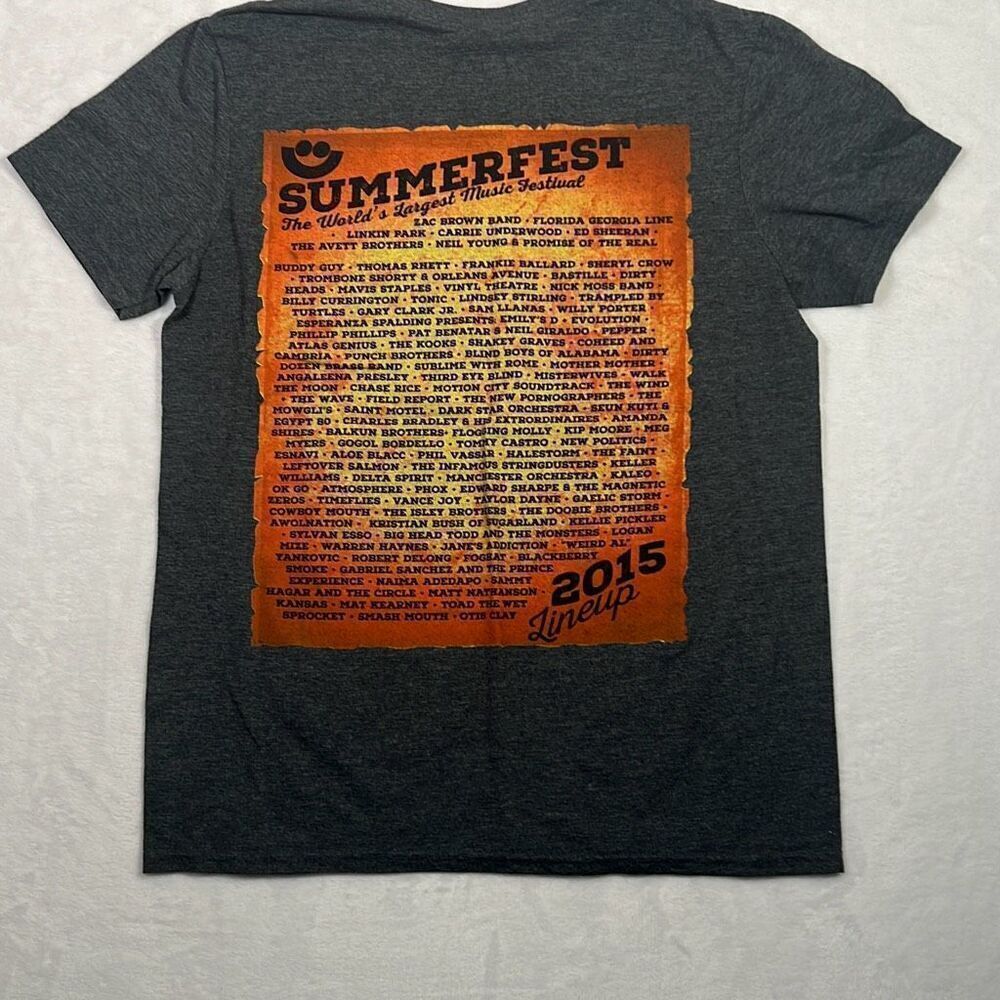 Summer‎ fest 2015 Music festival concert band release T-shirt NWOT Men Medium